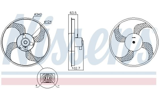 ventilateur de refroidissement 85928 Nissens, Image 6