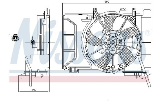 ventilateur de refroidissement 85941 Nissens, Image 6