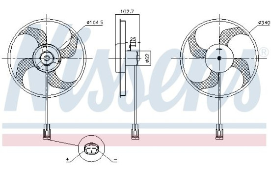 ventilateur de refroidissement 85947 Nissens, Image 6