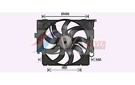 ventilateur de refroidissement BW7586 Ava Quality Cooling, Image 2