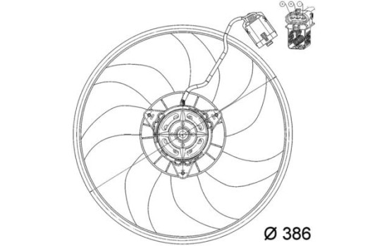 ventilateur de refroidissement CFF 160 000P Mahle, Image 2