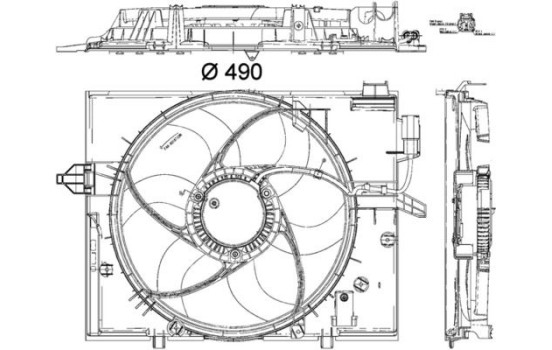 ventilateur de refroidissement CFF 190 000P Mahle, Image 4