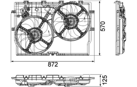 ventilateur de refroidissement CFF 193 000P Mahle, Image 3