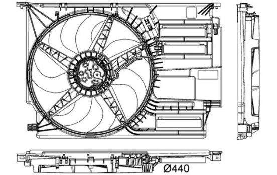 ventilateur de refroidissement CFF 403 000P Mahle, Image 2