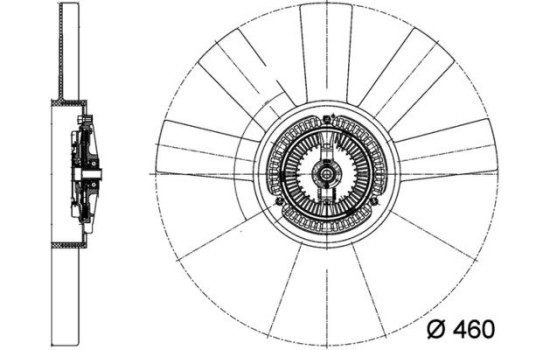 ventilateur de refroidissement CFF 443 000P Mahle, Image 3