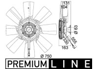 ventilateur de refroidissement CFF 473 000P Mahle