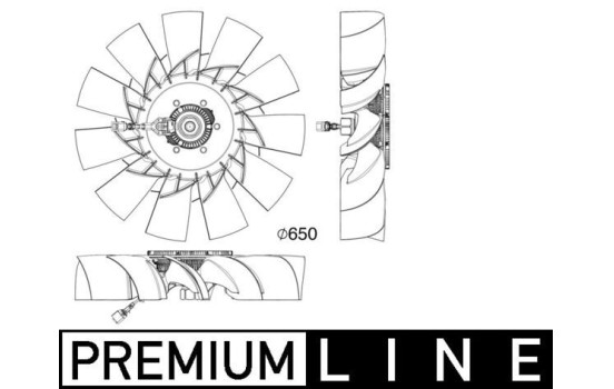 ventilateur de refroidissement CFF 507 000P Mahle