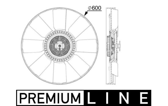 ventilateur de refroidissement CFF 519 000P Mahle