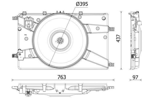 ventilateur de refroidissement CFF 546 000P Mahle, Image 2