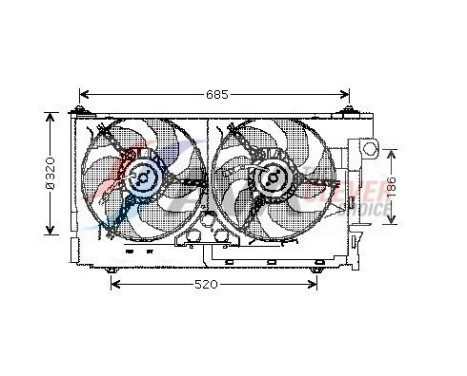 ventilateur de refroidissement CN7516 Ava Quality Cooling