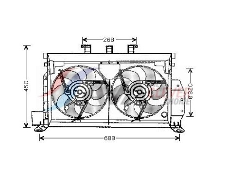 ventilateur de refroidissement CN7521 Ava Quality Cooling