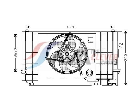 ventilateur de refroidissement CN7546 Ava Quality Cooling