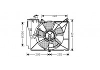 VENTILATEUR DE REFROIDISSEMENT COMPLET 1.4-portes-4-portes 5430748 International Radiators