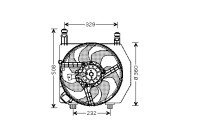VENTILATEUR DE REFROIDISSEMENT COMPLET 1.8D sans AIRCO 1830750 International Radiators