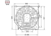 ventilateur de refroidissement DER05008 Denso