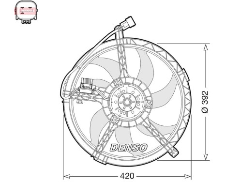 ventilateur de refroidissement DER05009 Denso