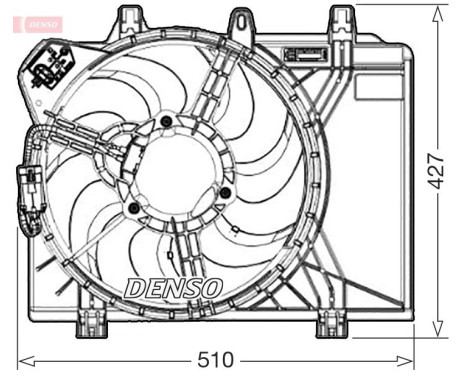 ventilateur de refroidissement DER09312 Denso