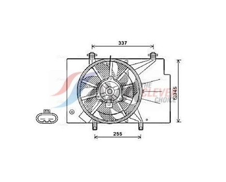 ventilateur de refroidissement FD7557 Ava Quality Cooling