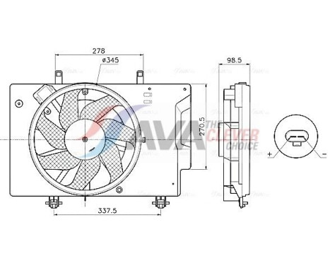 ventilateur de refroidissement FD7709 Ava Quality Cooling