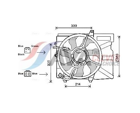 ventilateur de refroidissement HY7525 Ava Quality Cooling
