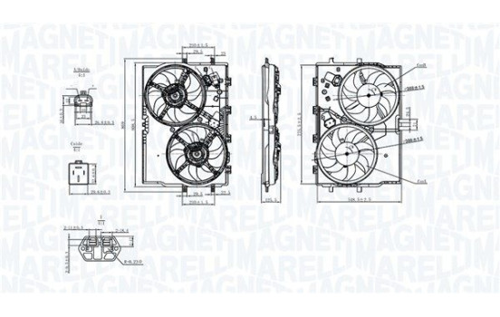 ventilateur de refroidissement MTC578AX Magneti Marelli, Image 2
