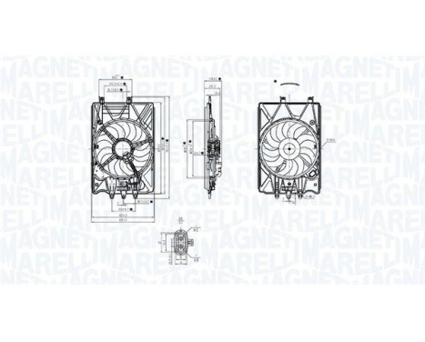 ventilateur de refroidissement MTC781AX Magneti Marelli