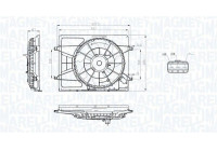 ventilateur de refroidissement MTC796AX Magneti Marelli