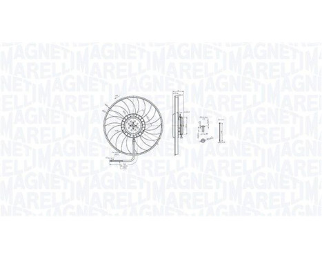 ventilateur de refroidissement MTC848AX Magneti Marelli