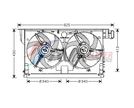 ventilateur de refroidissement PE7519 Ava Quality Cooling