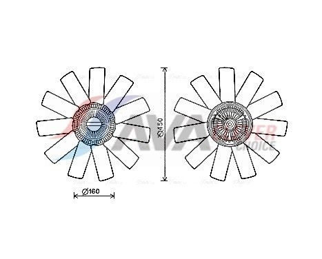 ventilateur de refroidissement RTF558 Ava Quality Cooling