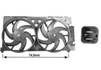 Ventilateur, refroidissement du moteur 0903751 International Radiators