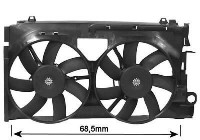 Ventilateur, refroidissement du moteur 0936749 International Radiators