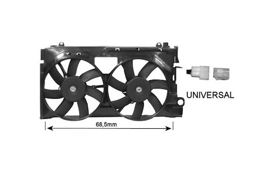 Ventilateur, refroidissement du moteur 0955749 International Radiators, Image 2