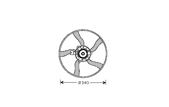 Ventilateur, refroidissement du moteur 0957746 International Radiators, Image 2