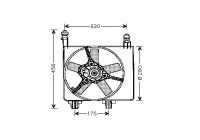 Ventilateur, refroidissement du moteur 1830747 International Radiators