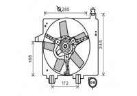 Ventilateur, refroidissement du moteur 1831746 International Radiators