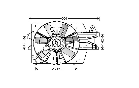 Ventilateur, refroidissement du moteur 1855746 International Radiators