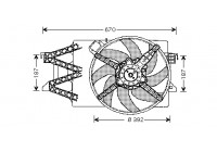 Ventilateur, refroidissement du moteur 1897746 International Radiators
