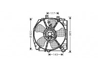 Ventilateur, refroidissement du moteur 2732746 International Radiators