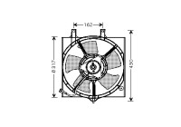 Ventilateur, refroidissement du moteur 3348746 International Radiators