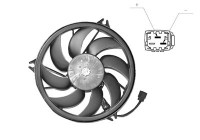 Ventilateur, refroidissement du moteur 4028747 International Radiators