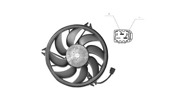 Ventilateur, refroidissement du moteur 4028747 International Radiators