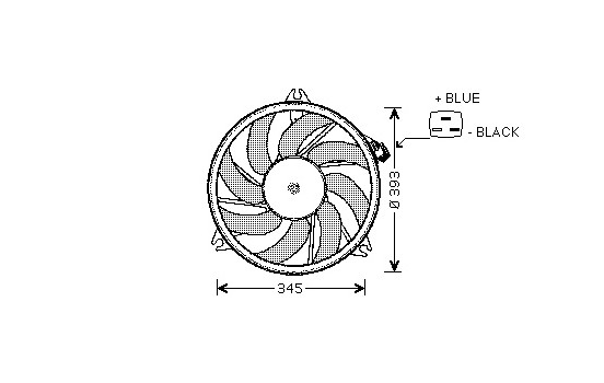 Ventilateur, refroidissement du moteur 4028747 International Radiators, Image 2