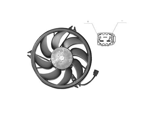 Ventilateur, refroidissement du moteur 4028748 International Radiators