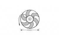 Ventilateur, refroidissement du moteur 4045746 International Radiators