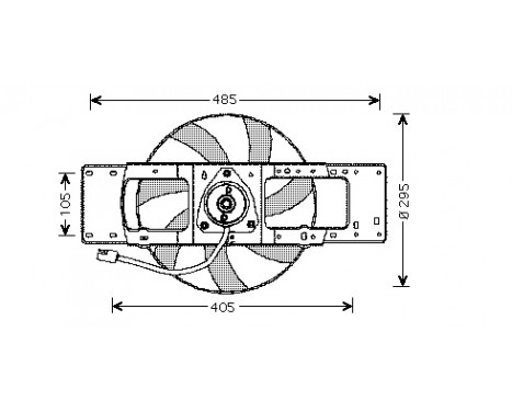 Ventilateur, refroidissement du moteur 4338747 International Radiators