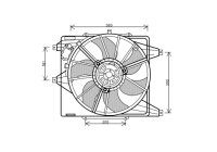 Ventilateur, refroidissement du moteur 4339746 International Radiators