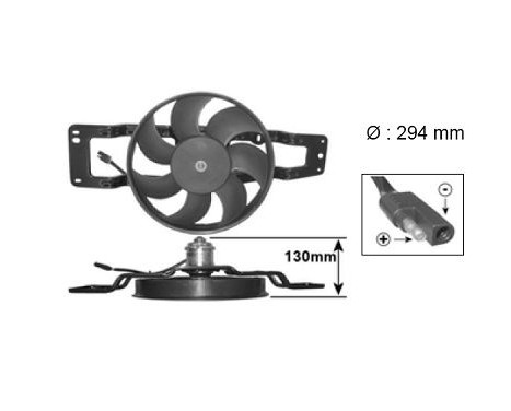 Ventilateur, refroidissement du moteur 4342747 International Radiators, Image 2