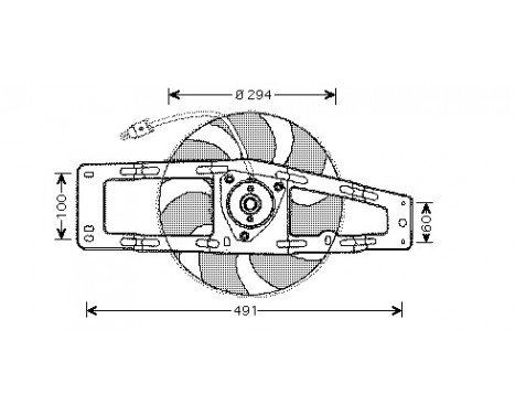 Ventilateur, refroidissement du moteur 4342747 International Radiators