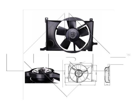 Ventilateur, refroidissement du moteur 47009 NRF, Image 2